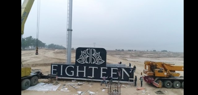Highest Dual Billboard on Unipole Installed at Eighteen Islamabad